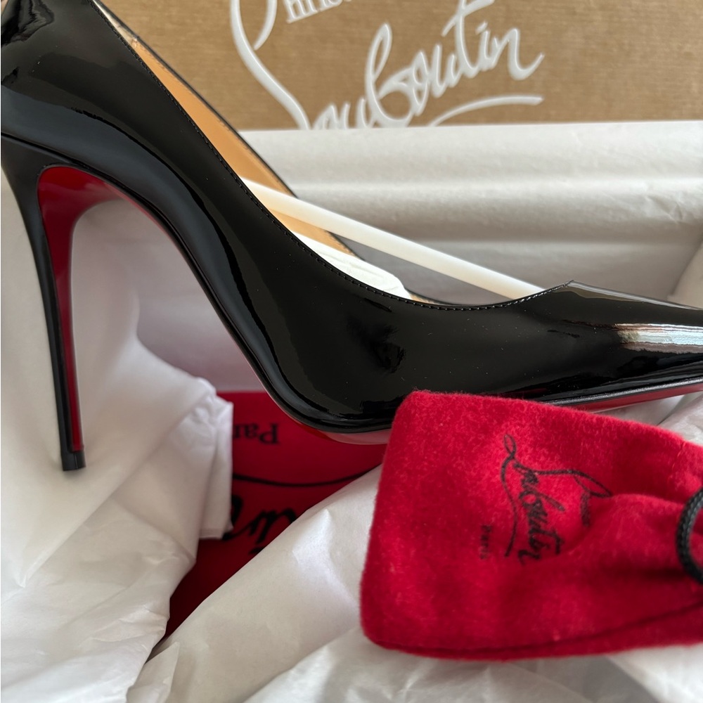 Christian Louboutin Black and Red Stiletto Heels